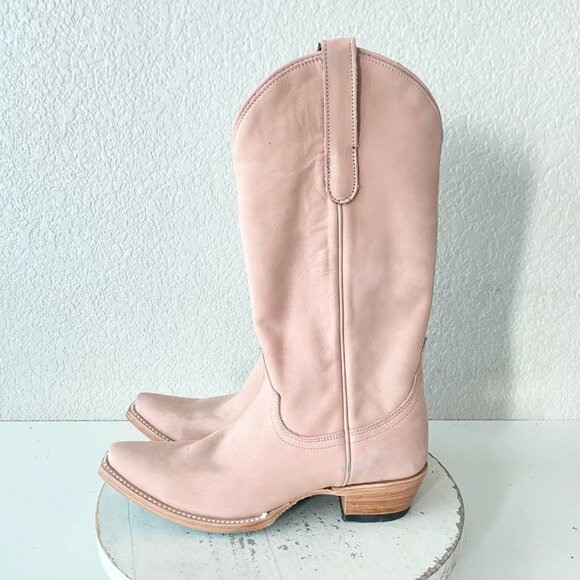 Lane EMMA JANE Womens Cowboy Boots 7 Pink Western Cowgirl Mid Calf Pointed Toe - Picture 4 of 12